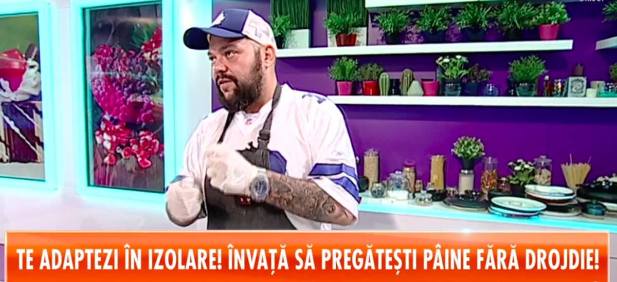 Reţeta lui Chef Munti de la Star Matinal: Pâine fără drojdie cu salată de vinete / VIDEO