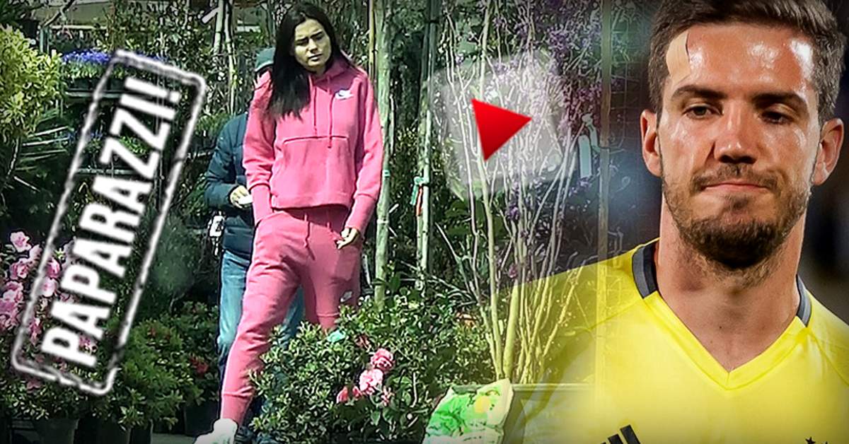 VIDEO PAPARAZZI / Alexandru Chipciu, stai liniștit! Soția ta și-a luat singură flori! Andreea, ”prinsă” în acțiune