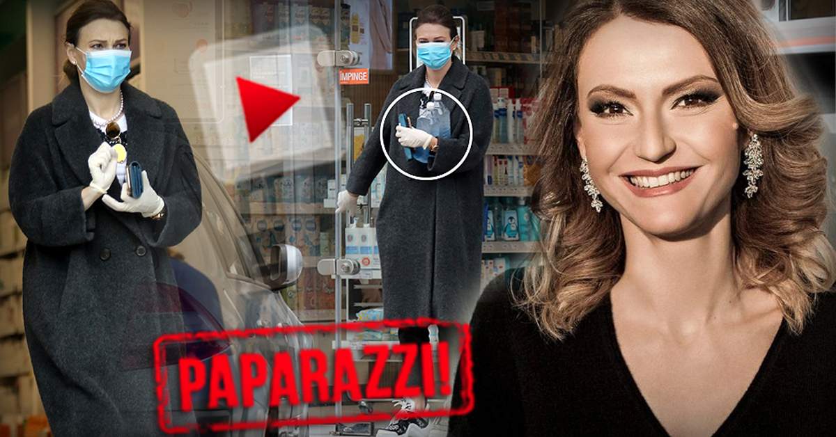 VIDEO PAPARAZZI / Dana Războiu, extrem de precaută. Vedeta a ieșit la cumpărături cu mască și mănuși de protecție. Nu a uitat să achiziționeze și dezinfectant