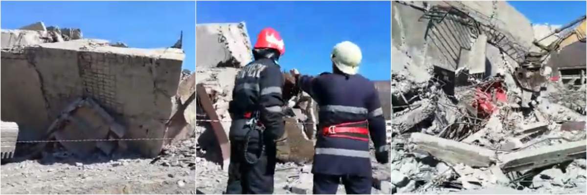 Accident extrem de grav la mina Uricani. Două persoane au fost prinse sub dărâmături / VIDEO