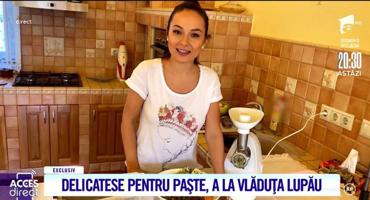 Acces Direct. Delicatese pentru Paște, a la Vlăduța Lupău. Îndrăgita artistă s-a pus pe gătit! / VIDEO