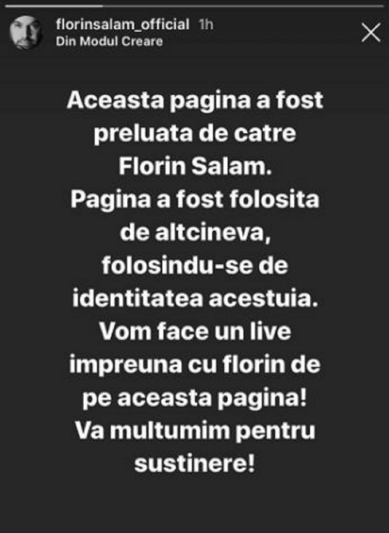 Florin Salam, victima hackerilor. Celebrului manelist i-a fost spart contul de Instagram / FOTO