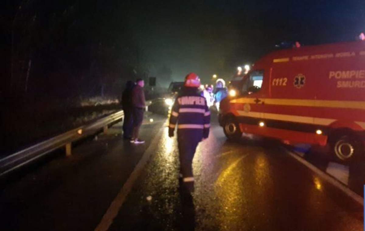 Accident teribil în Vinerea Mare. Un bistrițean a murit după ce s-a înfipt cu mașina într-un camion parcat pe marginea drumului