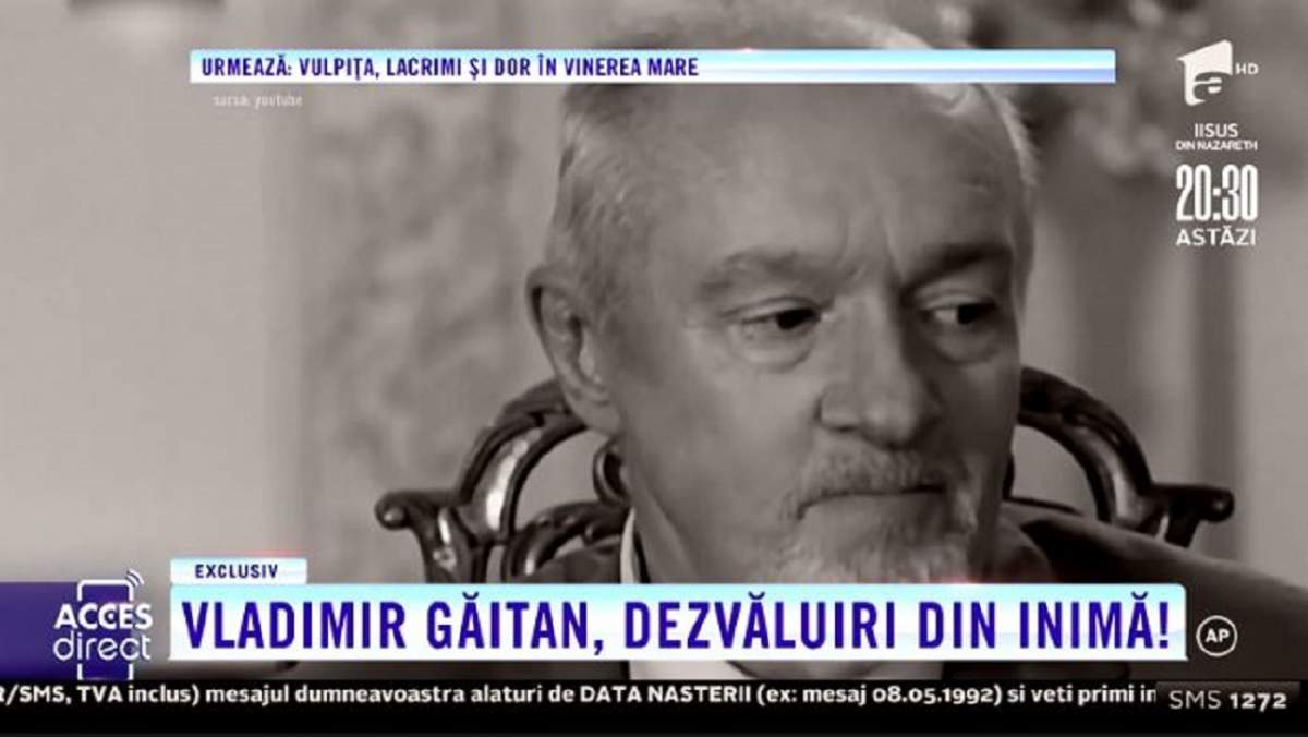 Vladimir Găitan, despre relația de prietenie cu Sergiu Nicolaescu. Cei doi au fost certați o lungă perioadă. „L-am iubit foarte tare, el fiind un tip dificil” / VIDEO