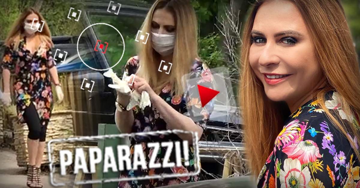 VIDEO PAPARAZZI / Adina Buzatu nu sfidează regulile în plină pandemie! Elegantă din cap până-n picioare, dar cu masca și mănușile de protecție la purtător