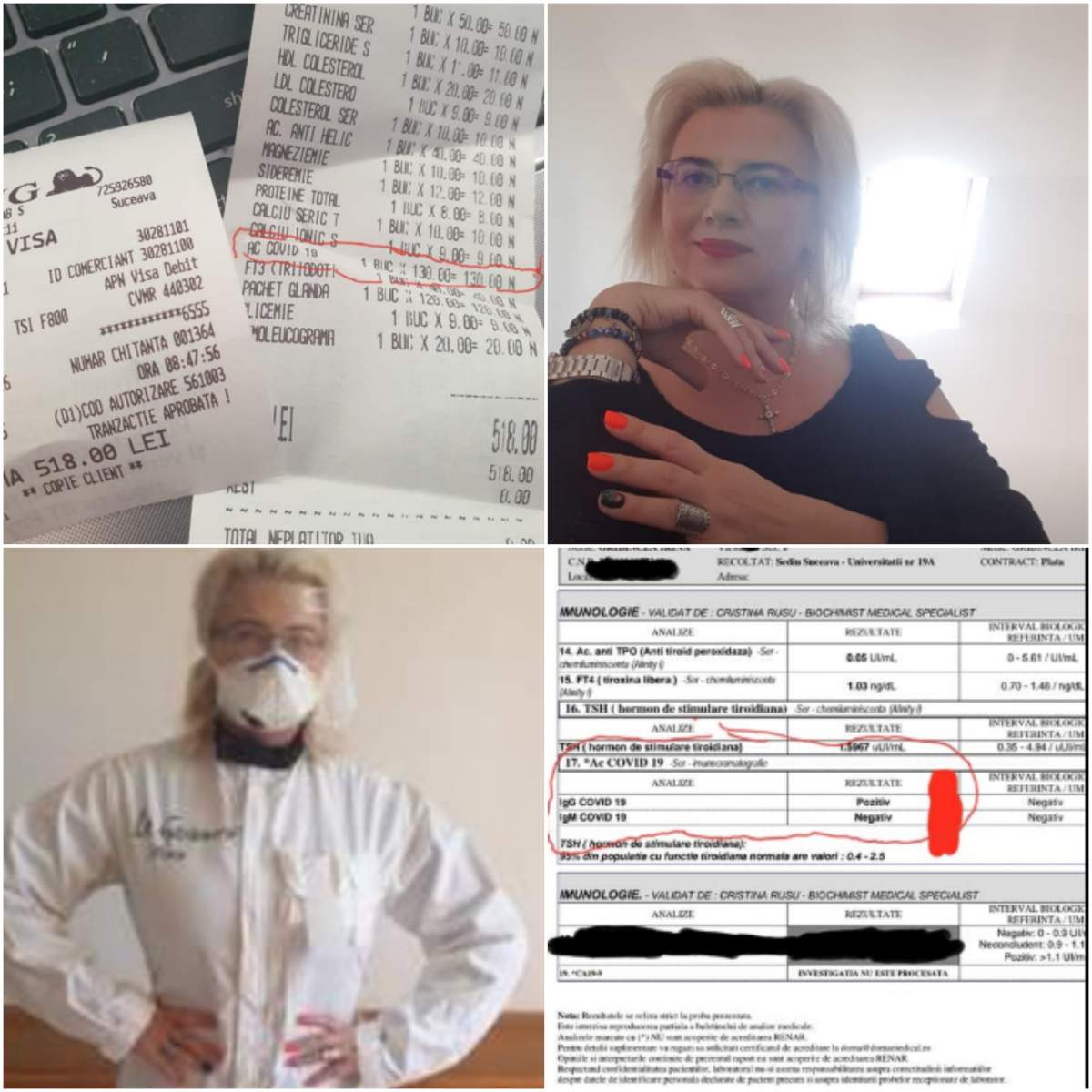Confesiunile unei doctorițe din Suceava care s-a tratat singură de COVID-19: ”Am trecut prin toate fazele urâte și grele ale bolii”