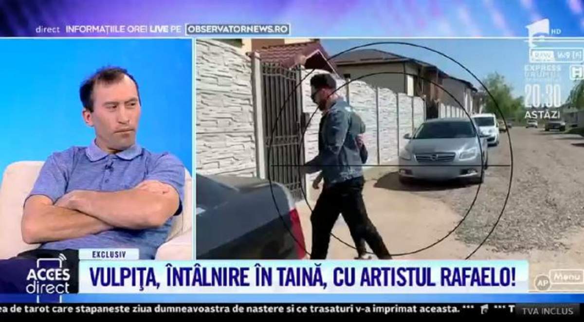 Vulpița, întâlnire misterioasă cu artistul Rafaelo! Viorel a răbufnit din cauza geloziei. „M-a luat și în brațe” / VIDEO