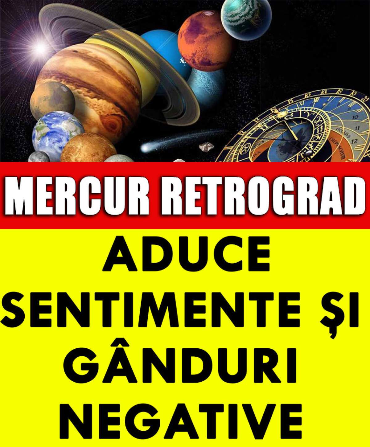 Mercur Retrograd aduce sentimente şi gânduri negative