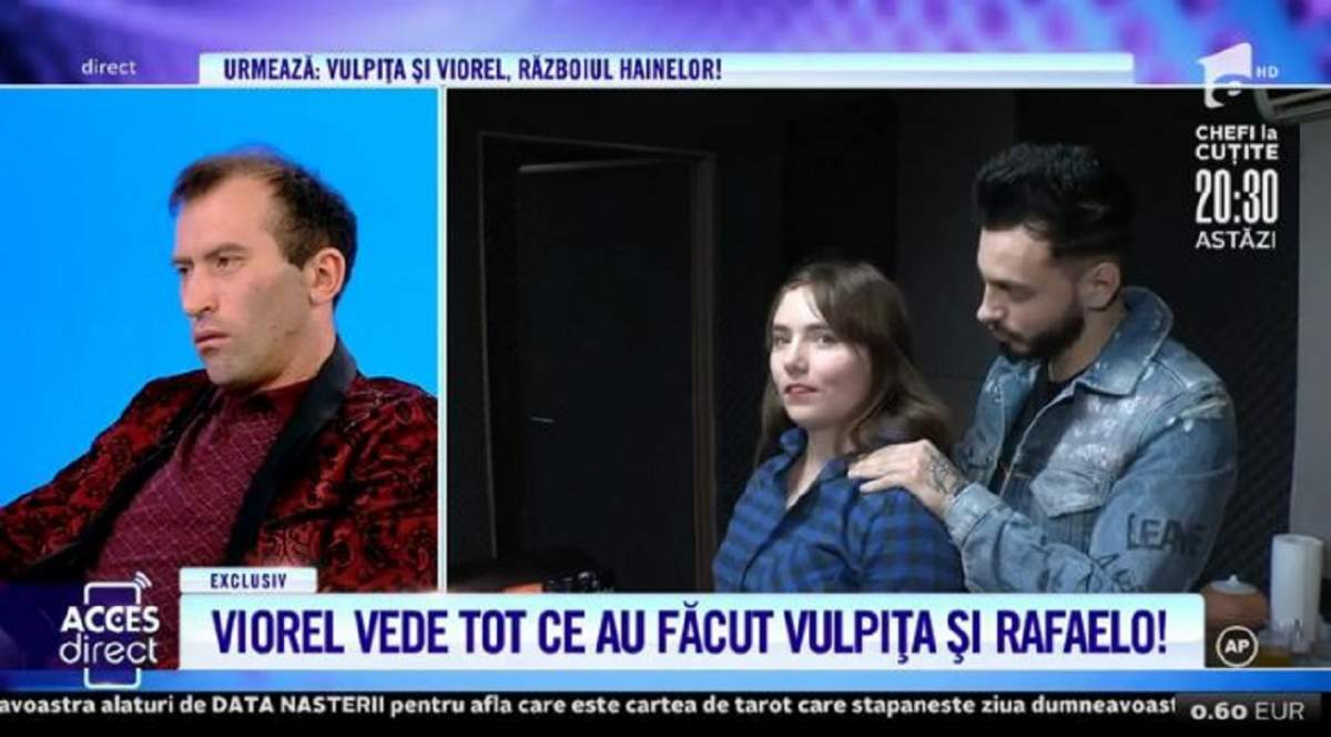 Viorel, ține-te bine! Vulpița și Rafaelo au transformat întâlnirea de la studio în ședință de masaj! Scene incredibile cu cei doi / VIDEO