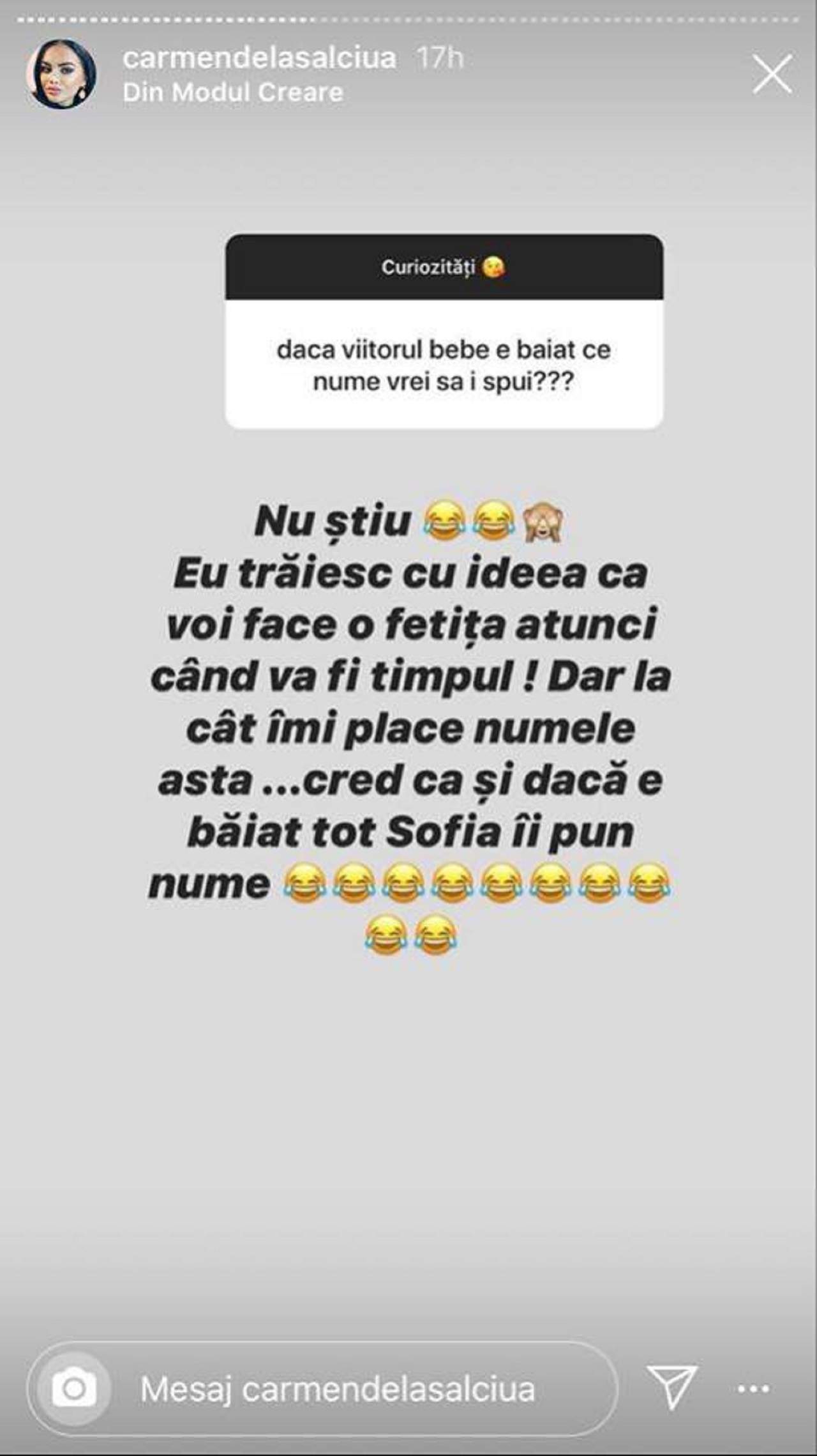 FOTO / Carmen de la Sălciua i-a ales deja numele copilului. „Trăiesc cu ideea că voi face o fetiță”