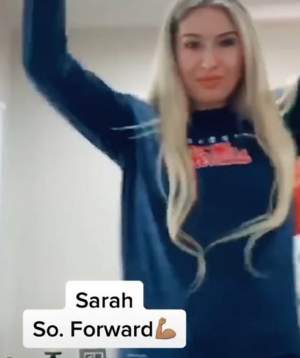 VIDEO / Anamaria Prodan are toate motivele să fie mândră! Sarah, fiica ei cea mică, a apărut într-un videoclip fenomen al echipei de baschet la care joacă