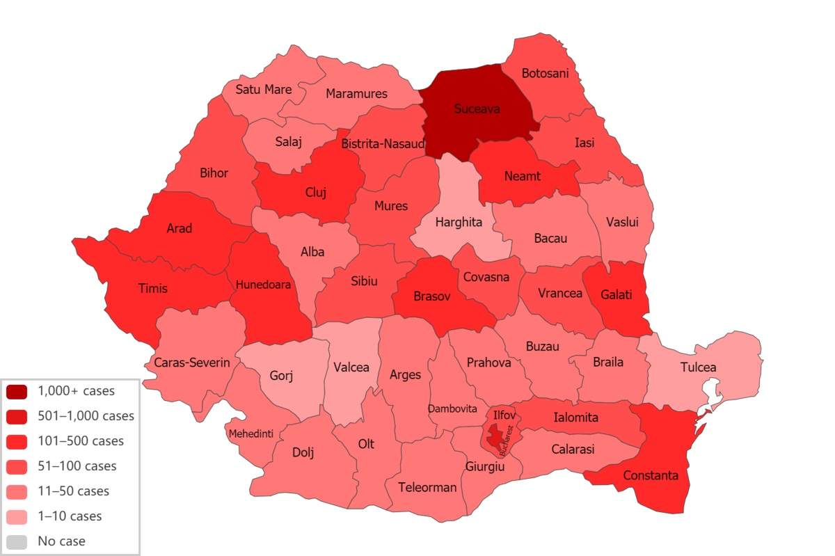 Coronavirus în România. 344 de cazuri noi în 24 de ore