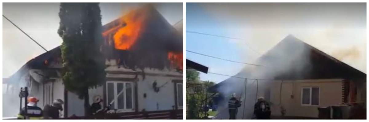 Incendiu puternic în Suceava! Două locuințe au ars din temelii! De la ce au pornit flăcările 