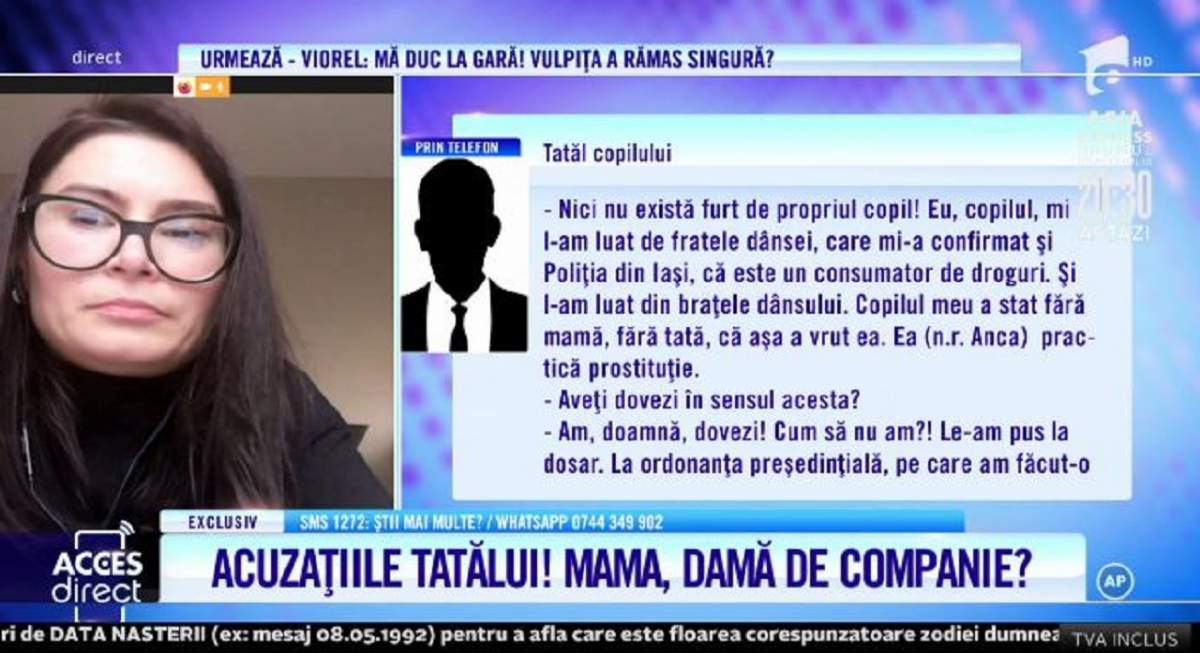 Iubitul-răpitor, acuzații grave la adresa mamei Anca! Bărbatul susține că nu și-a furat fetița și că tânăra practică prostituție: „Cui să îi dau copilul, că dânsa se droghează mult” / VIDEO