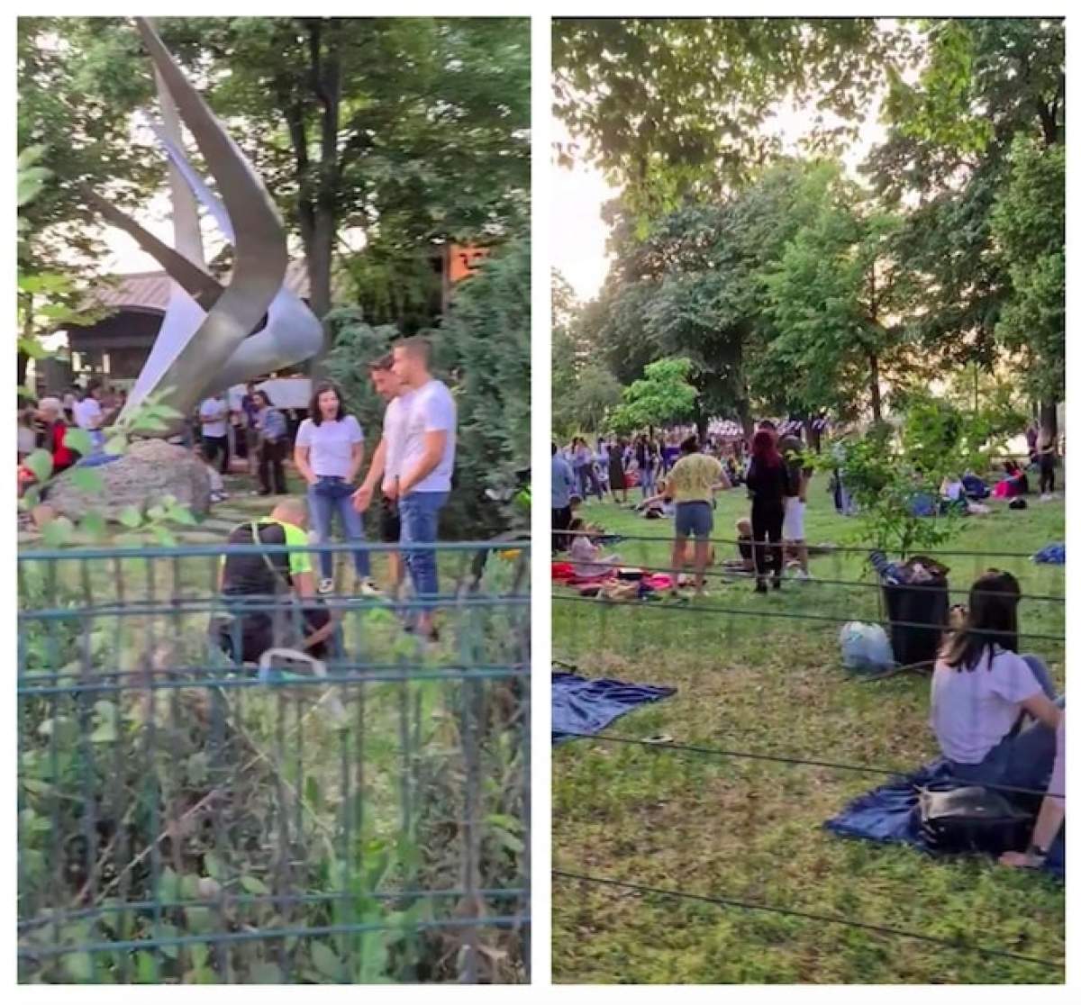 A doua zi a stării de alertă. Muzică și o mulțime de oameni pe iarbă verde, în zona de nord a Capitalei / VIDEO