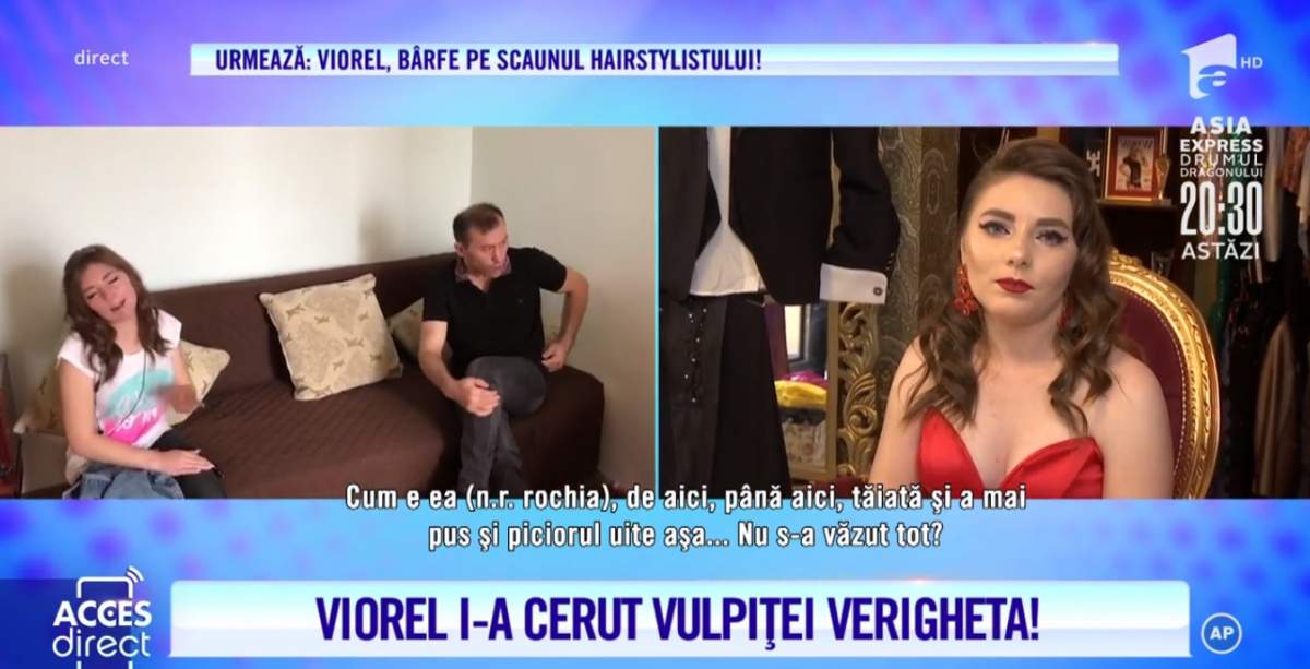 Supărat pe cât de sexy e soția lui, Viorel amenință că îi va smulge genele. Mirela Vaida: „Asta e mutilare!” / VIDEO