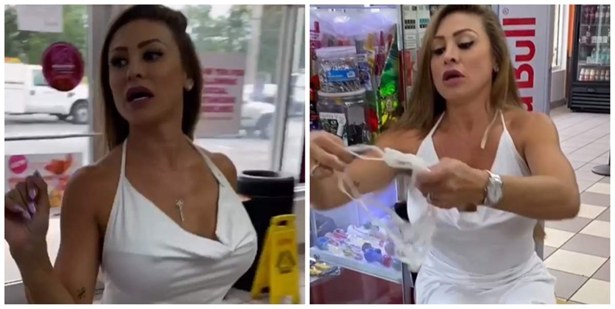 VIDEO / N-ai mască de protecție !? Nu-i problemă! Un celebru model a intrat într-un magazin și-a găsit imediat soluția. S-a folosit de propria pereche de bikinii