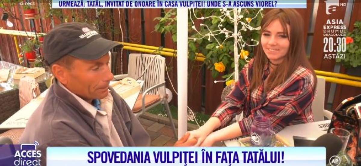 VIDEO / Vulpița și tatăl său, întâlnire emoționantă! Veronica, impresionată de faptul că părintele și-a lăsat toate treburile și a venit să o vadă: ”Este alături de mine”