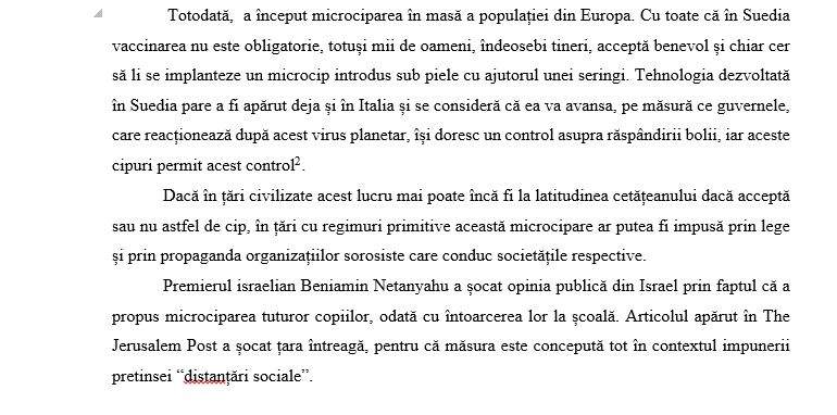 Reacția șocantă a Bisericii Ortodoxe din Moldova despre vaccinarea anti-COVID-19. Document oficial: ”Pericol de microcipare a corpului uman”