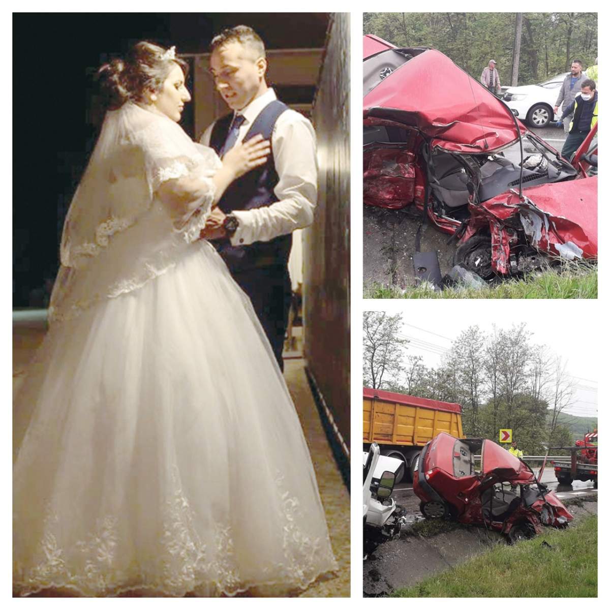 Diana și Ilie, doi tineri căsătoriți, au murit după un cumplit accident produs în Argeș / VIDEO