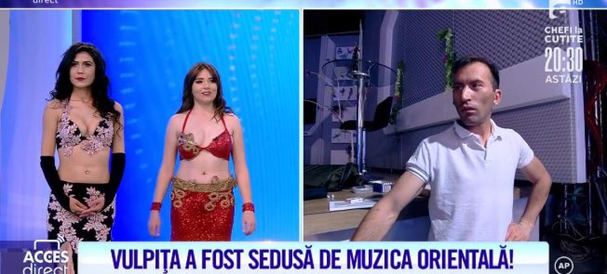 VIDEO / Vulpița cea virală a devenit Vulpița cea.. orientală! Veronica, mișcări senzuale într-un costum minuscul! Reacția lui Viorel când și-a văzut soția: ”Fetițo, o să vezi tu” 