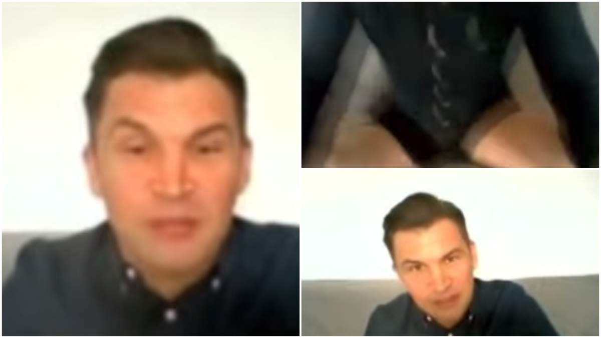 Imagini de senzație! Ionuț Stroe, ministrul Sportului, a rămas în chiloți în timpul unui interviu în direct