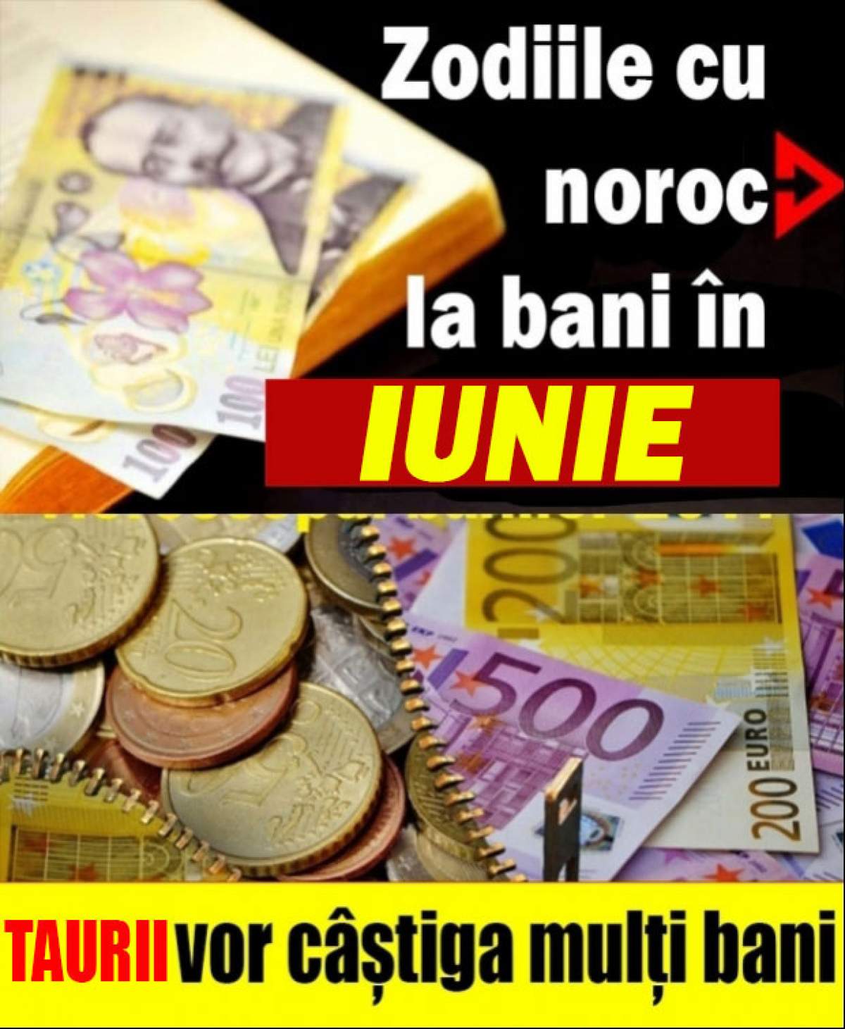 Zodii care au noroc la bani în luna iunie