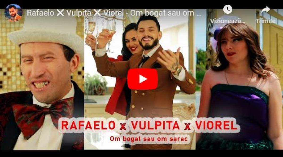 Rafaelo, Vulpița și Viorel, trio de senzație! Au lansat melodia „Om bogat sau om sărac” / VIDEO