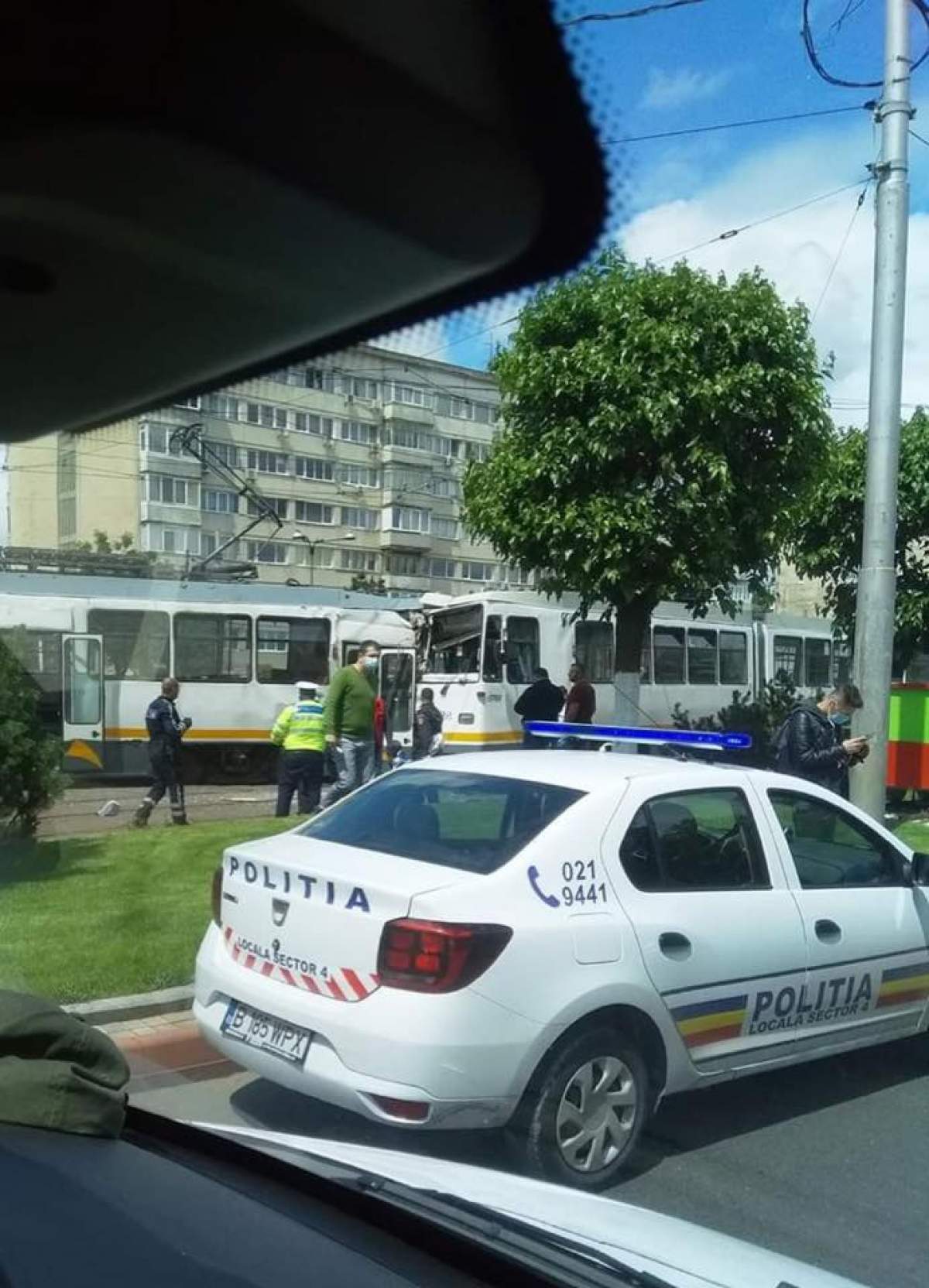 Accident în Capitală! Șapte răniți, după ce două tramvaie s-au ciocnit