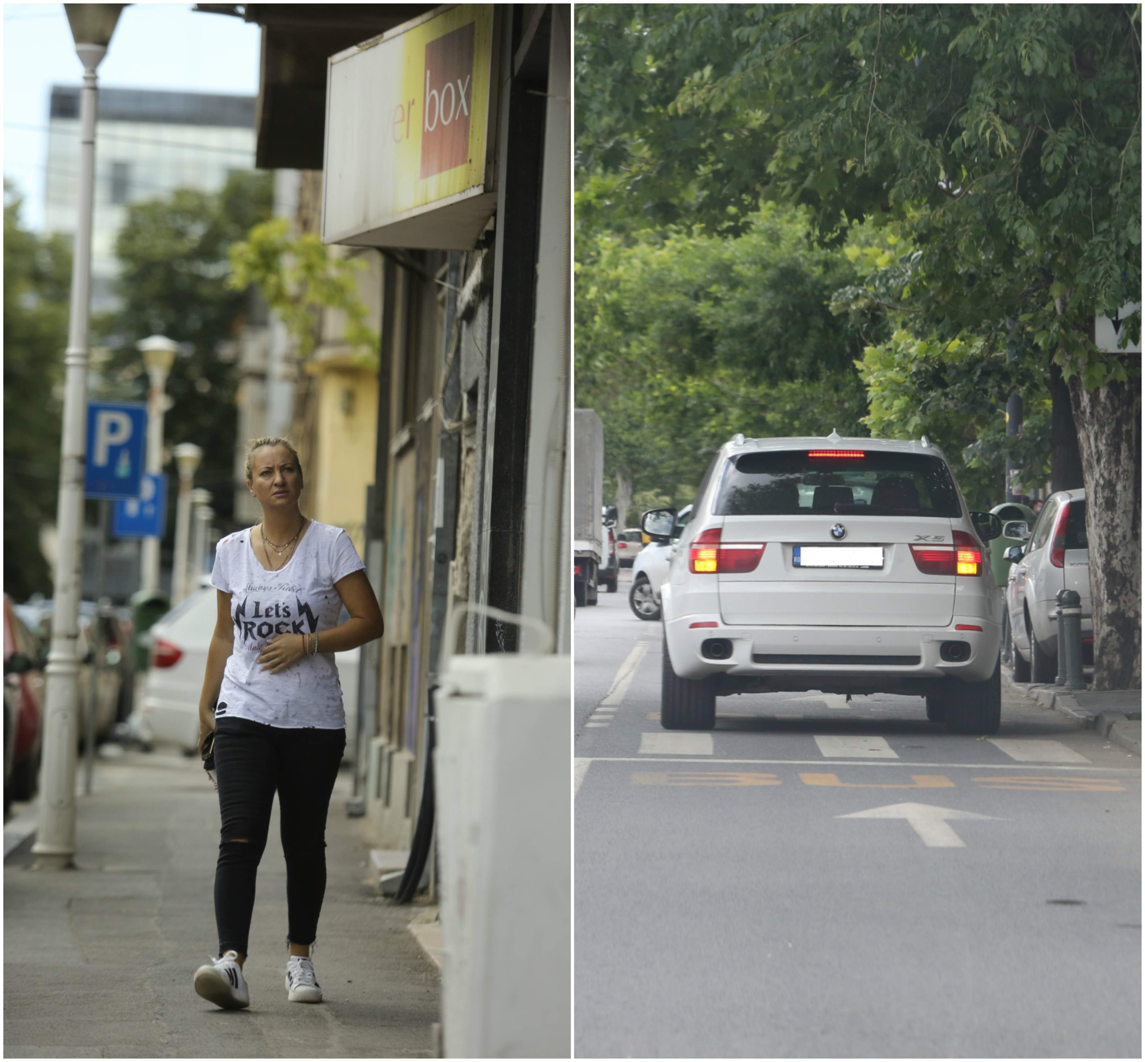 VIDEO PAPARAZZI / Nu are nevoie de mers pe jos, căci are piciorul frumos. Mihaela Pancu nu renunță la mașină nici atunci când face greșeli peste greșeli. Diva a încălcat toate regulile de circulație