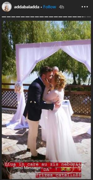 Adda și Cătălin Rizea, fotografii emoționante de la nuntă! Cum arăta cântăreața în rochie de mireasă. „Cu Alex în burtică” / FOTO
