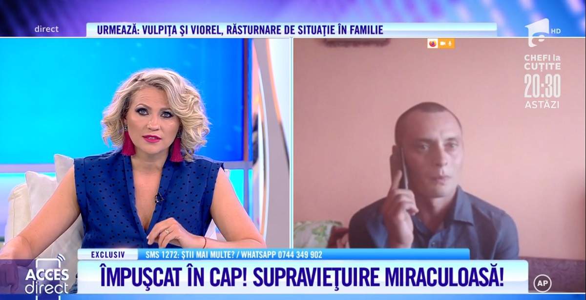 Acces Direct. A scăpat cu viaţă după ce a fost împuşcat în cap! Acum, Constantin vrea să i se facă dreptate / VIDEO