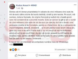  ”Am cancer și vreau să donez averea de 5,5 milioane de euro!” / Escrocheria care a făcut deja zeci de victime!