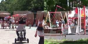 VIDEO / Parcul Herăstrău, „luat cu asalt” de 1 Iunie! De Ziua Copilului, cei mici, însoțiți de părinții lor, au dat năvală la locurile de joacă