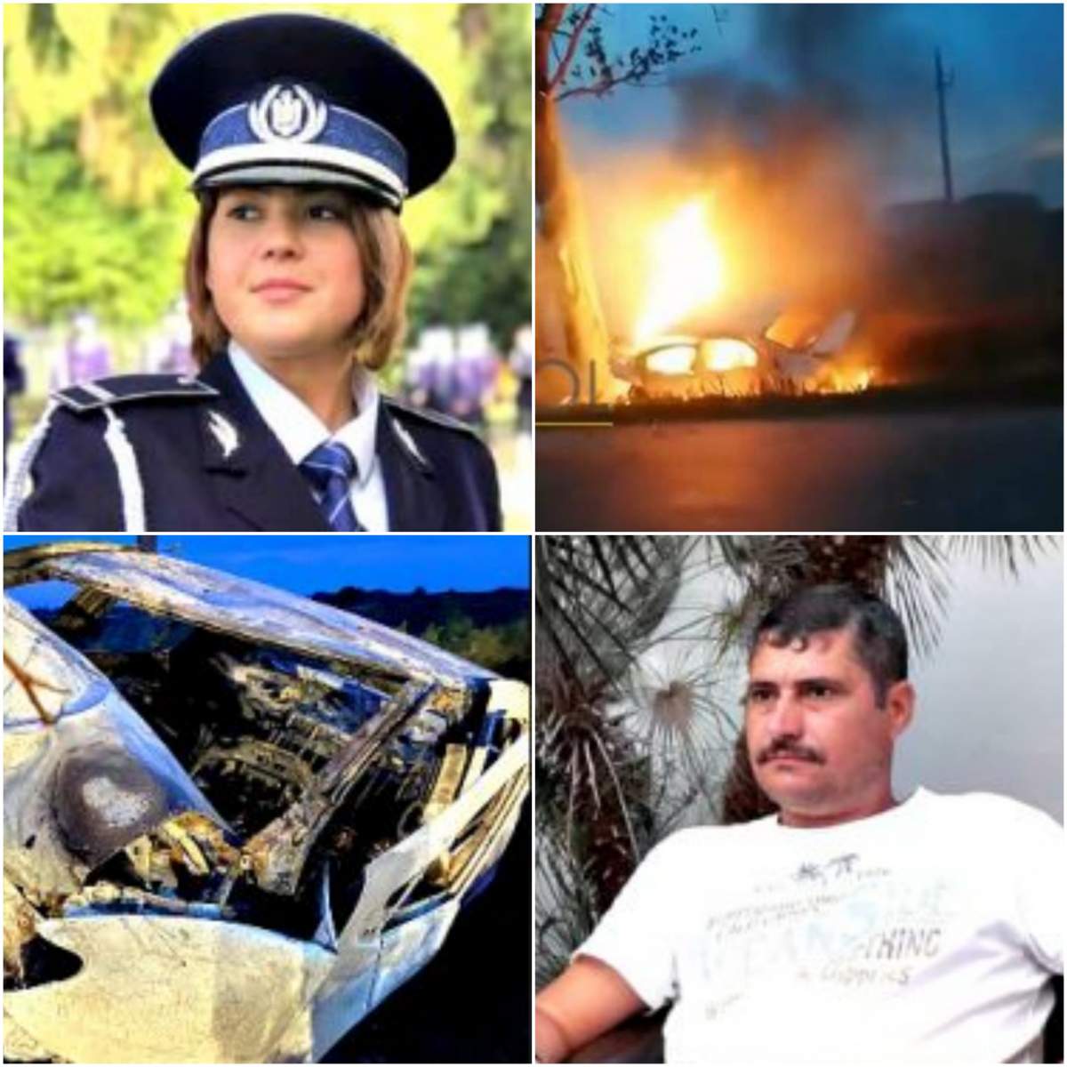 Ei sunt cei doi polițiști care au murit carbonizați în accidentul din Brăila: ”Transmitem sincere condoleanţe familiilor colegilor noştri”