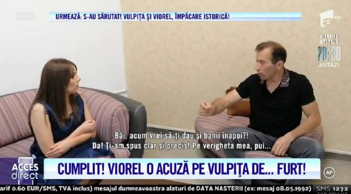 Vulpița și Viorel, un nou scandal de proporții! Soții Stegaru și-au aruncat cuvinte grele. Bărbatul o acuză pe Veronica de furt! / VIDEO