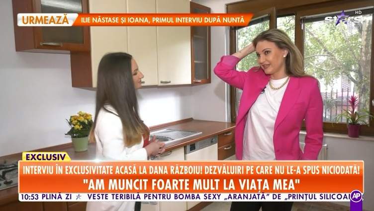 Dana Războiu, amintiri din prima locuință! Vedeta a luptat din greu pentru a ajunge o femeie de succes. ”Am muncit de mi-au sărit capacele de la 19 ani!”