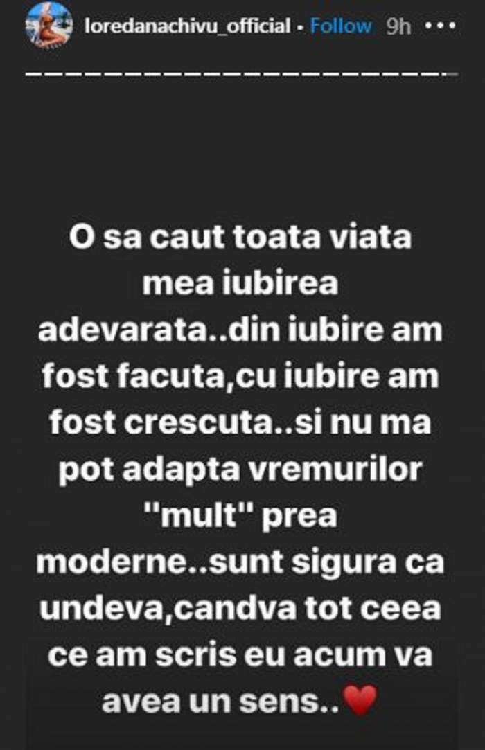 Loredana Chivu, din nou singură! Mesajul controversat al vedetei, după ce a șters toate fotografiile cu iubitul! „O să caut toată viața mea iubirea adevărată”