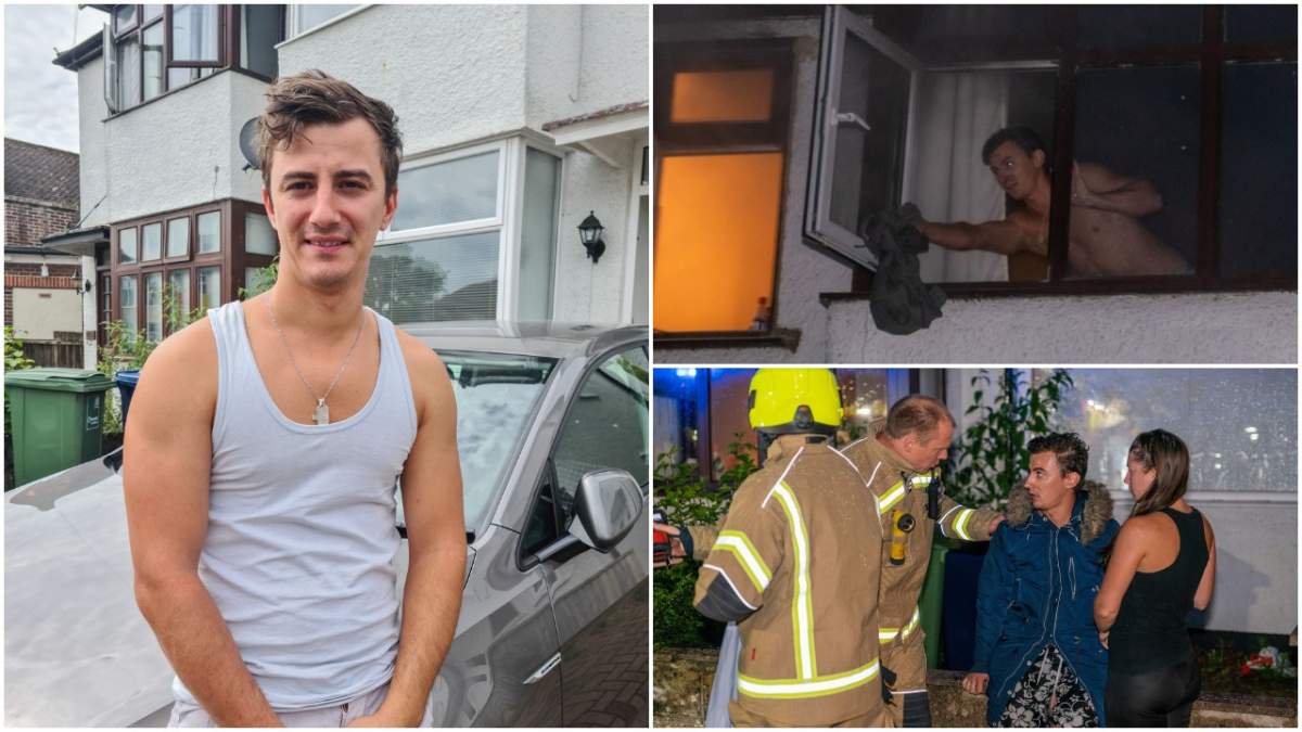 Românul devenit erou în Marea Britanie! A fugit dezbrăcat într-un incendiu, pentru a-și salva vecinul / FOTO
