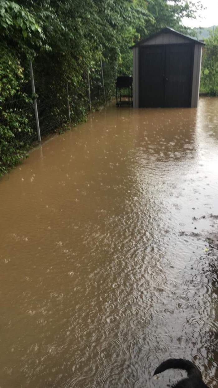 Fericirea mutării la casă nouă i-a fost umbrită de prima ploaie. Mirela Vaida, blocată în propria locuință din cauza condițiilor meteo: ”Plec cu barca” / FOTO