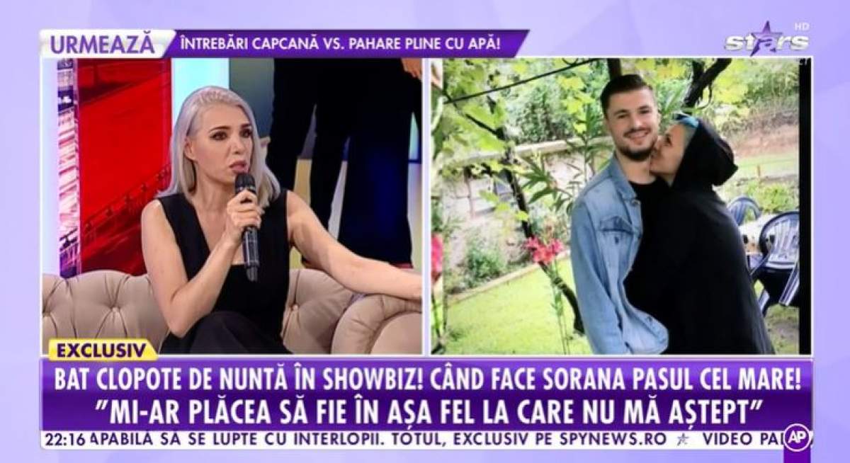 VIDEO / Bat clopote de nuntă în lumea mondenă?! Sorana, pregătită să facă pasul cel mare? ”El ar fi primul care m-ar lua de mână și m-ar duce în față”