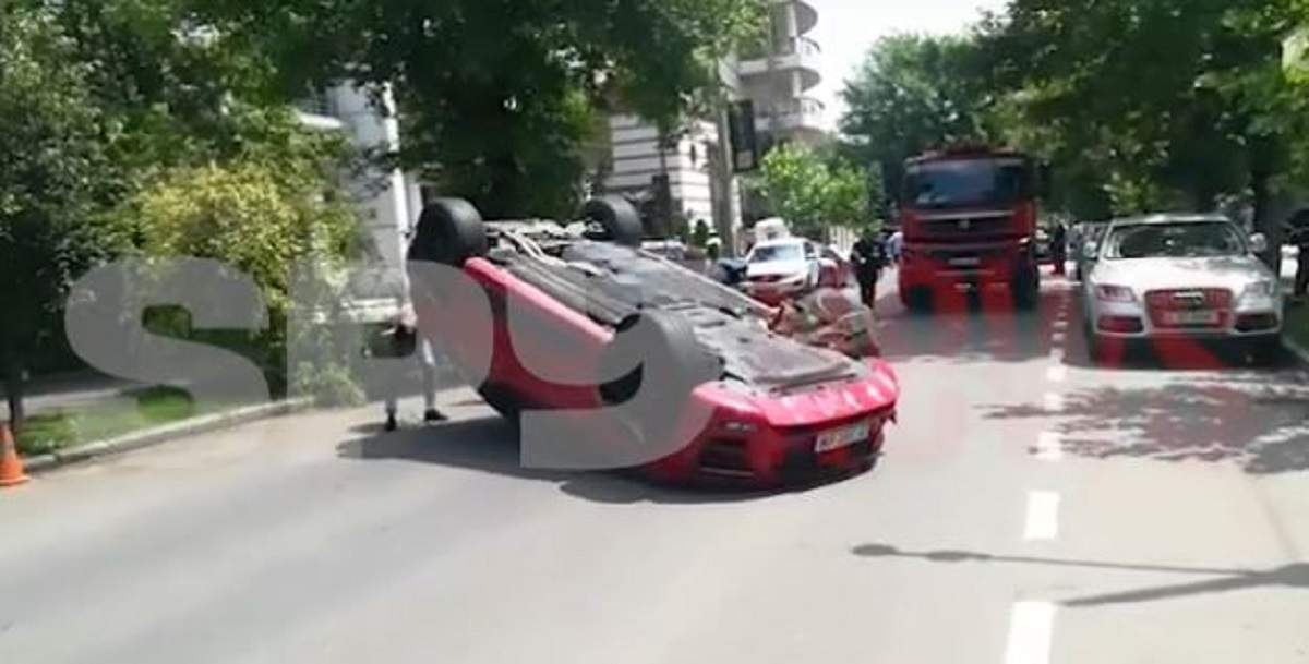 VIDEO / O prietenă de-a lui Vicenzo Castellano, implicată într-un grav accident din Capitală! Tânăra a fost luată cu ambulanța!
