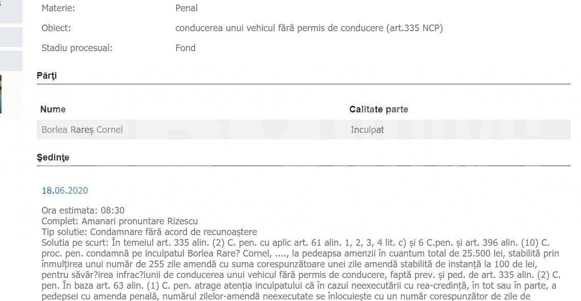 Cântărețul Raoul, încă o condamnare penală, pentru că a condus fără permis / Detalii exclusive