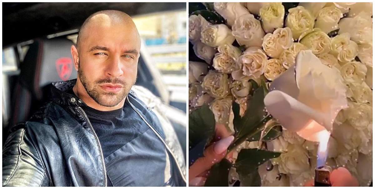 Reacţia lui Alex Bodi, după gestul făcut de Bianca Drăguşanu cu buchetul primit de la el: ”Focul dinauntrul meu a ars”