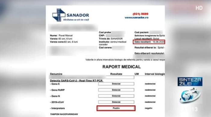 Dovada că Marcel Pavel a fost depistat cu coronavirus! Artistul a prezentat public rezultatele testelor! / FOTO