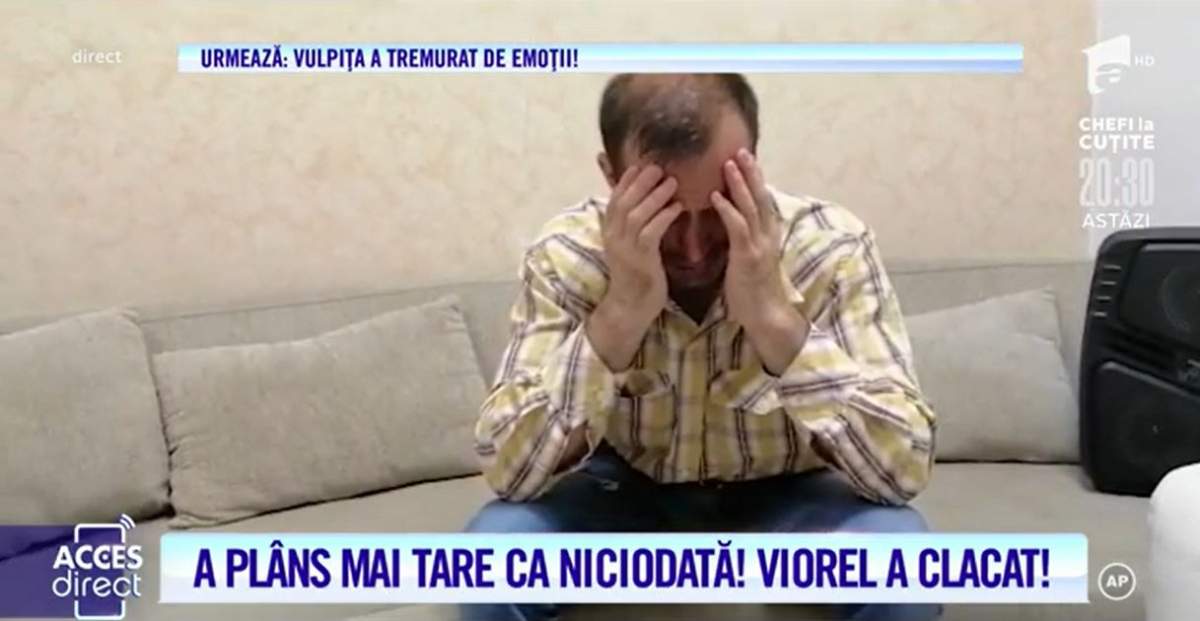 Viorel a plâns, în direct! Acuzat de violență, soțul Vulpiței a cedat! / VIDEO