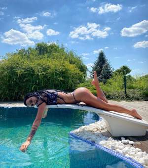 Daniela Crudu a ales cel mai sexy costum de baie pentru o zi la piscină. Vedeta a încins din nou imaginația bărbaților / FOTO