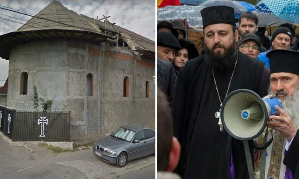 Made in România! Un stâlp de iluminat trece prin acoperișul unei biserici din Constanța ridicate ilegal! Preotul vinovat a fost condamnat