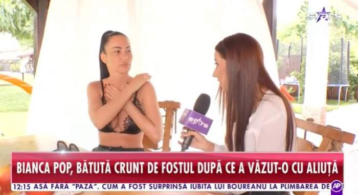 VIDEO / Bianca Pop, bătută crunt de fostul iubit, după ce a văzut imaginile cu Aliuță! Ispita, plină de vânătăi: ”Eu am valoare și nu merg la Poliție”