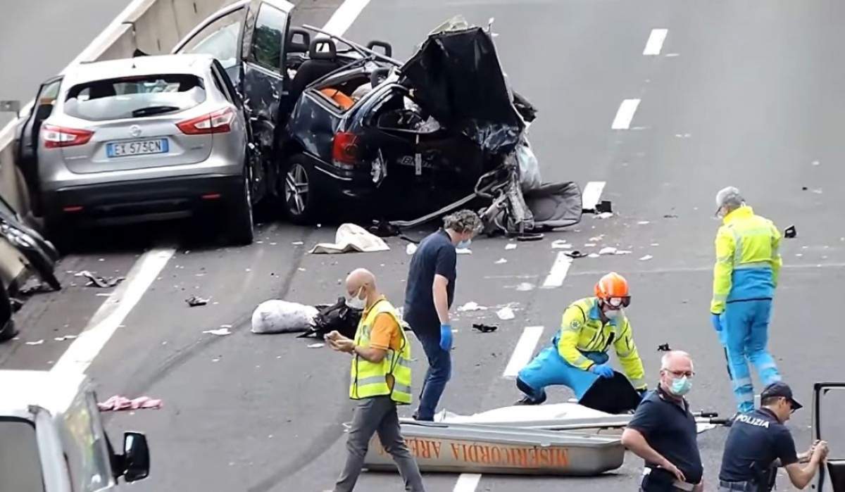 Românii morți în accidentul cumplit din Italia, plânși de localnici! Oamenii nu-și mai găsesc liniștea: ”Au lăsat o durere foarte mare”